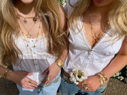 Long Star Gold Necklace