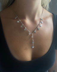 Silver Y Necklace
